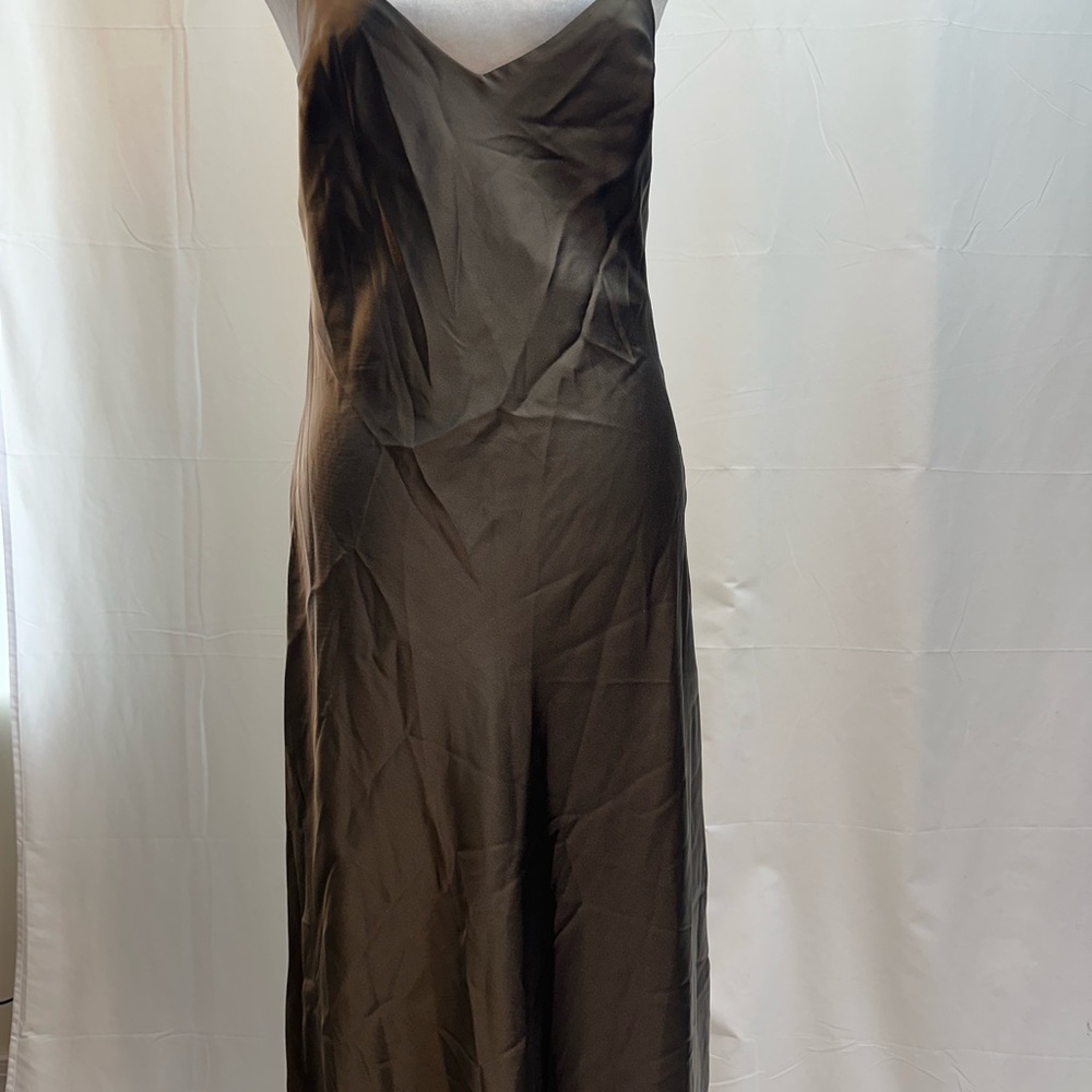 Zara Brown Backless Dress